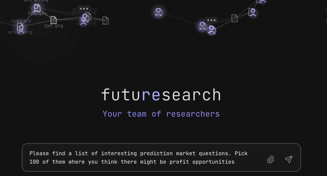FutureSearch prompt interface
